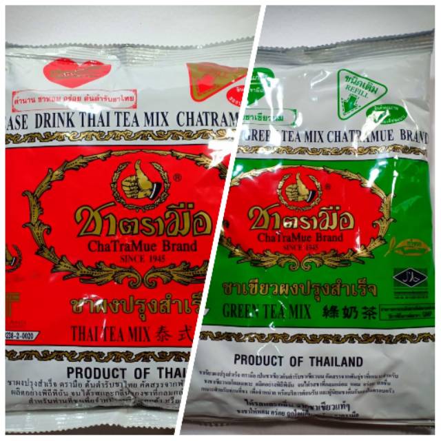 Paket Duo thaitea &amp; greentea chatramue lebih hemat