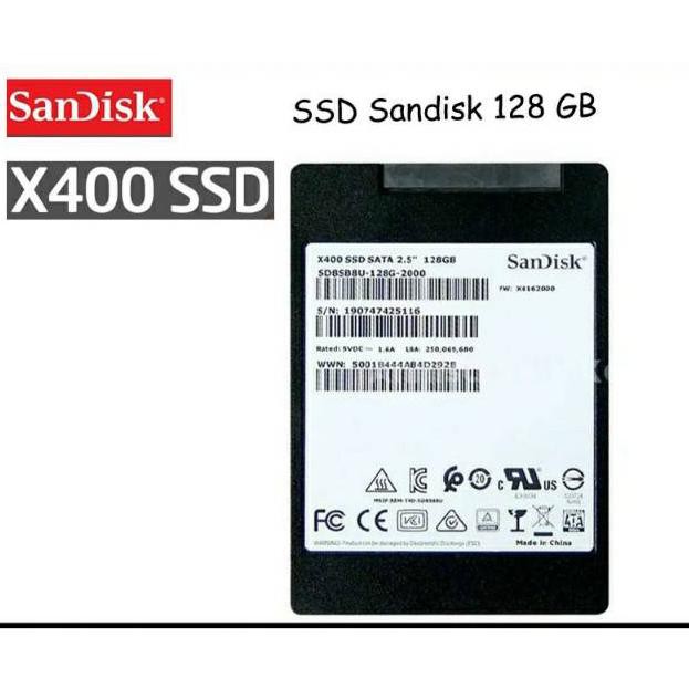 [KODE WU739] SSD SANDISK 128GB X400 SATA SSD