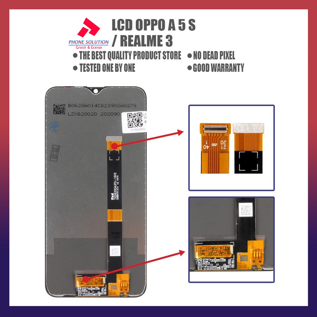 LCD Oppo A5S  LCD Oppo A7  LCD Oppo A12  LCD Realme 3 Universal Fullset Touchscreen // Supplier LCD Oppo A5S - Garansi 1 Bulan