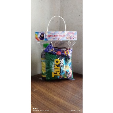 

Label bungkus jajan snak ultah plastik tali plintir