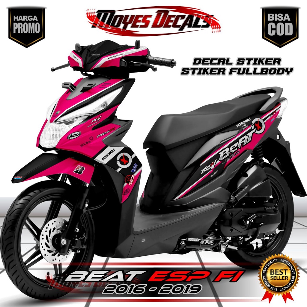 (COD) Decal Beat CBS 2023 // Decal Beat ISS 2021 // Stiker Beat Deluxe Full Body Petronas