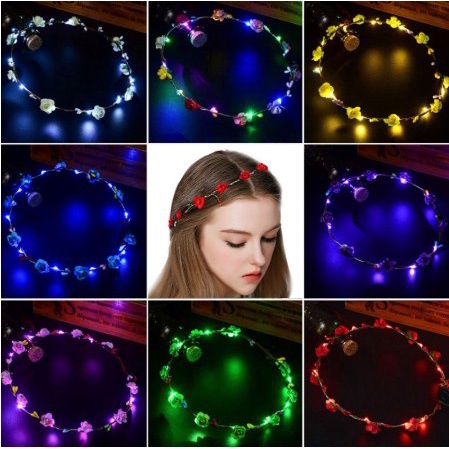 MAHKOTA BUNGA LED - FLOWER CROWN - MAHKOTA BUNGA LAMPU