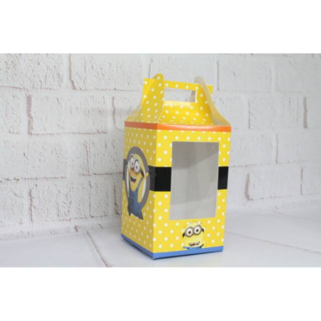 Cupcake box / kotak cupcake karakter minions