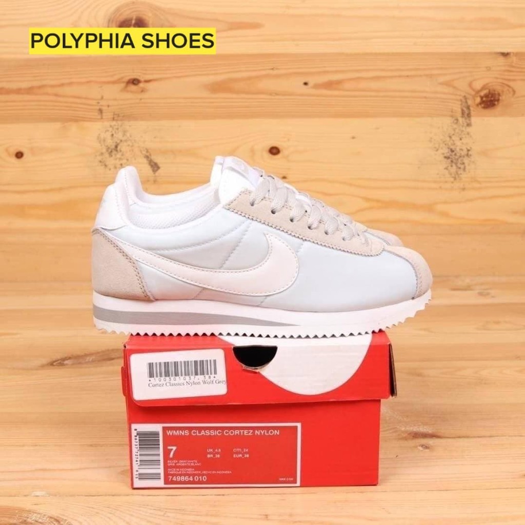 SEPATU NIKE CORTEZ CLASSICS PREMIUM ORIGINAL / SEPATU WANITA RUNNING CREAM