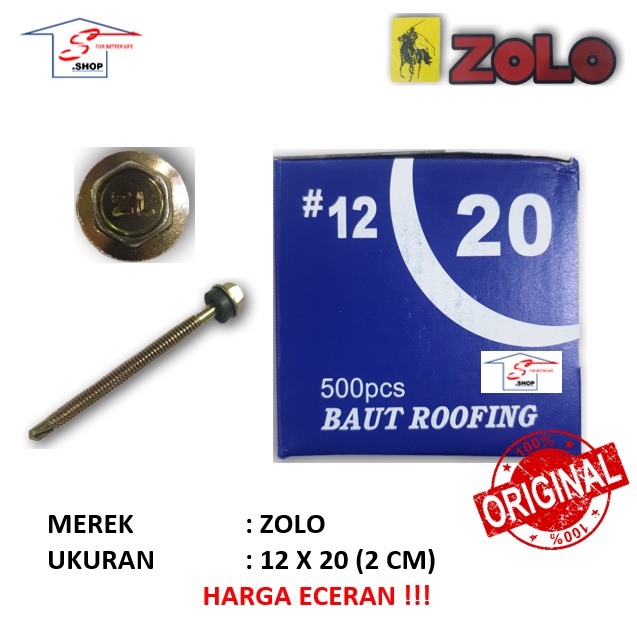 Sekrup Roofing / Baut Roofing 12 x 20 (2 cm) ZOLO (ECER)