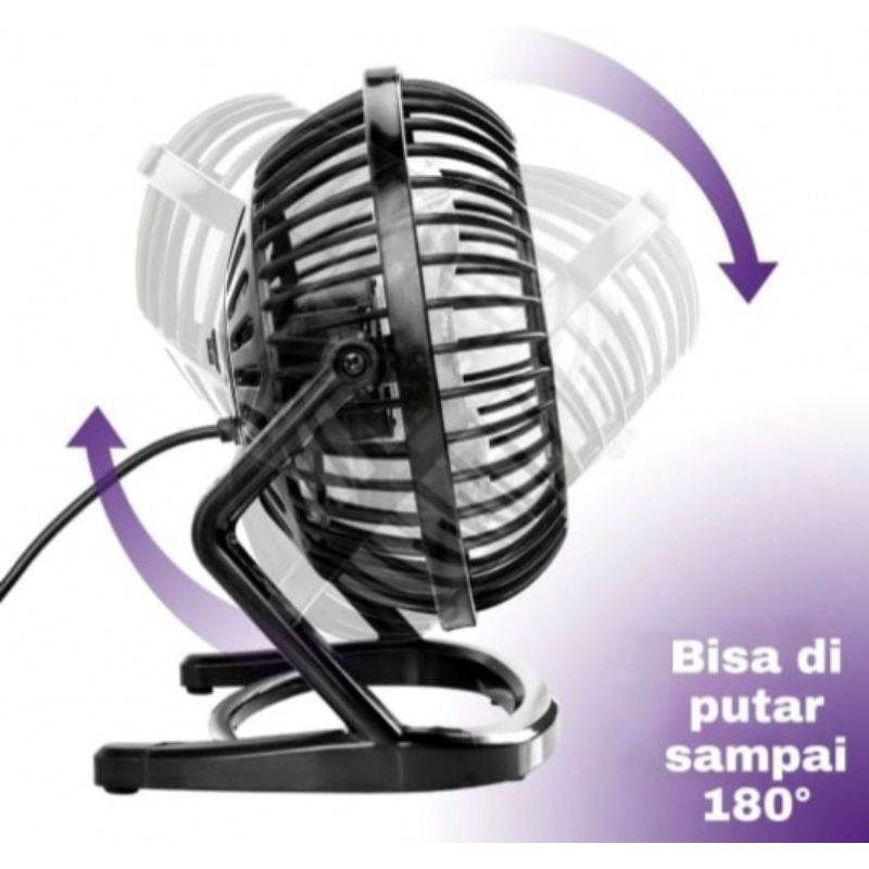 Kipas angin Mini Besi/Plastik 360°/Kipas angin kecil /Kipas angin meja/standing fan