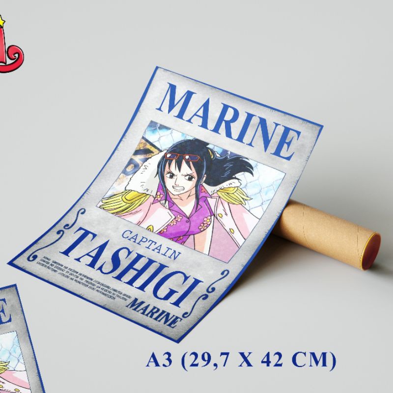 Tashigi Poster Marine One Piece-A3 (29,7 x 42 cm)