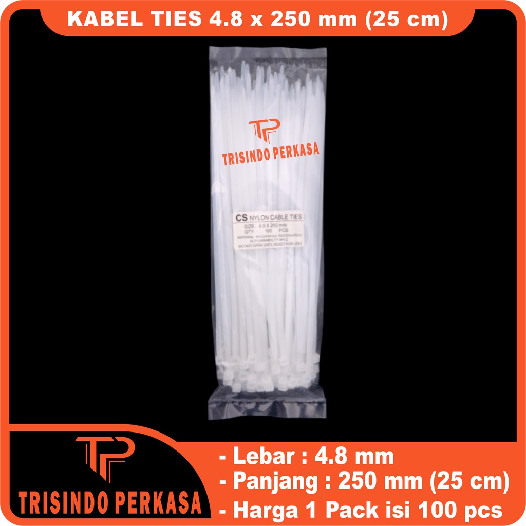 Kabel Ties Cable Tie 4.8 x 250mm (25cm)