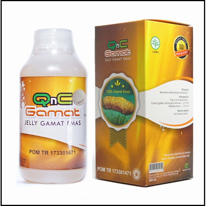 Qnc Jelly Gamat Asli ORIGINAL Obat Luka Diabetes/Diabetes Kering/Basah-Luka Gangren-Obat Kencing-QNC