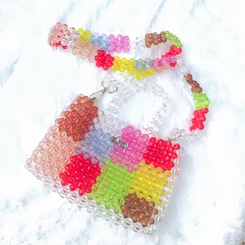 Berlian bag READY (Beaded bag / Tas manik-manik / Tas Mutiara)
