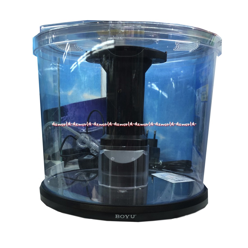 Boyu Desktop Aquarium Tempat Akuarium Meja Mini Oval