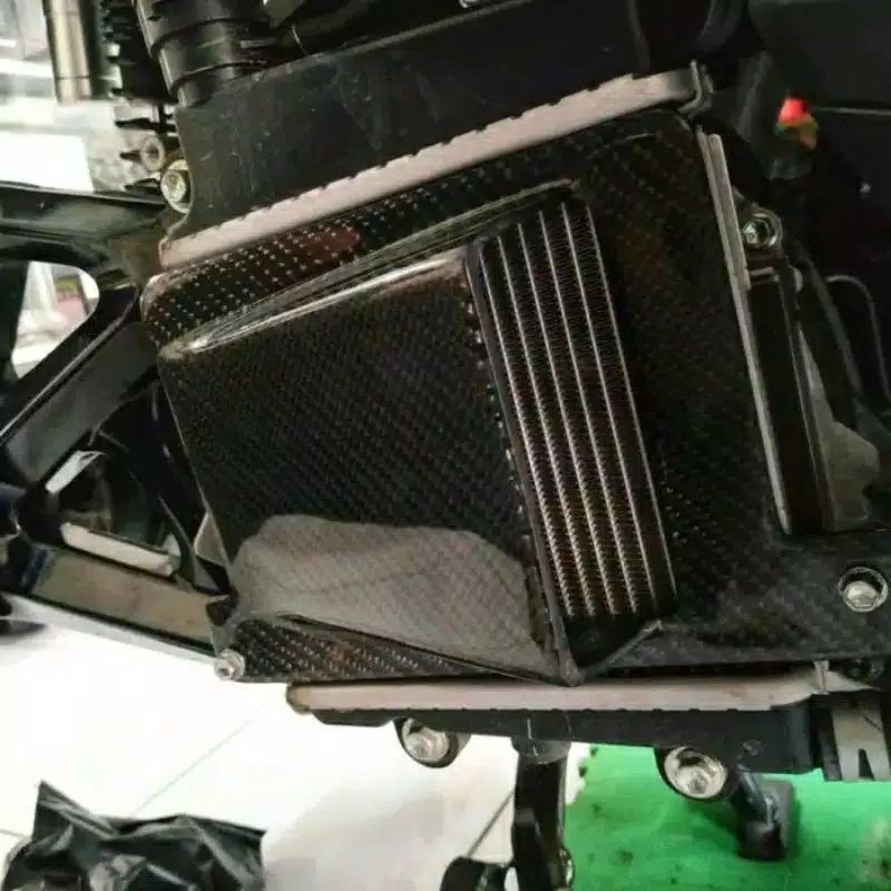 COVER RADIATOR KEVLAR YAMAHA LEXI AEROX NMAX ASLI KEVLAR