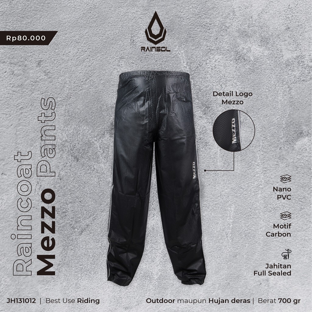 Raincoat Mezzo Pants | Celana Jas Hujan | 100% Waterproof