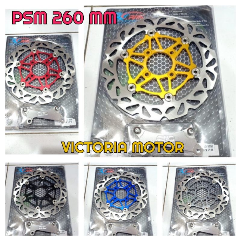 disc Brake PSM Beat Piringan cakram psm gerigi floating 260mm vario 125 old vario 125  led/ piringan cakram psm cnc new vario 125