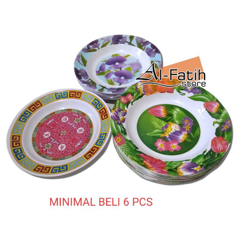 PIRING MELAMIN ORIGINAL | PIRING MELAMIN MOTIF | PIRING MURAH