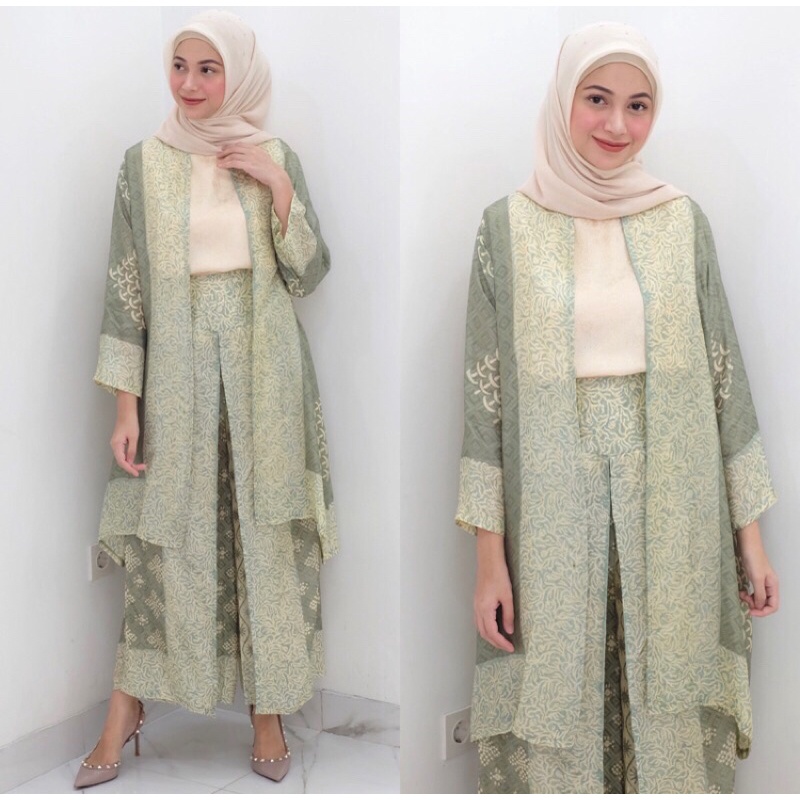 Kulot Set Arumi Basic Outer Batik by SARAH THE LABEL Kulot Set Arumi Basic Outer Batik by SARAH THE 