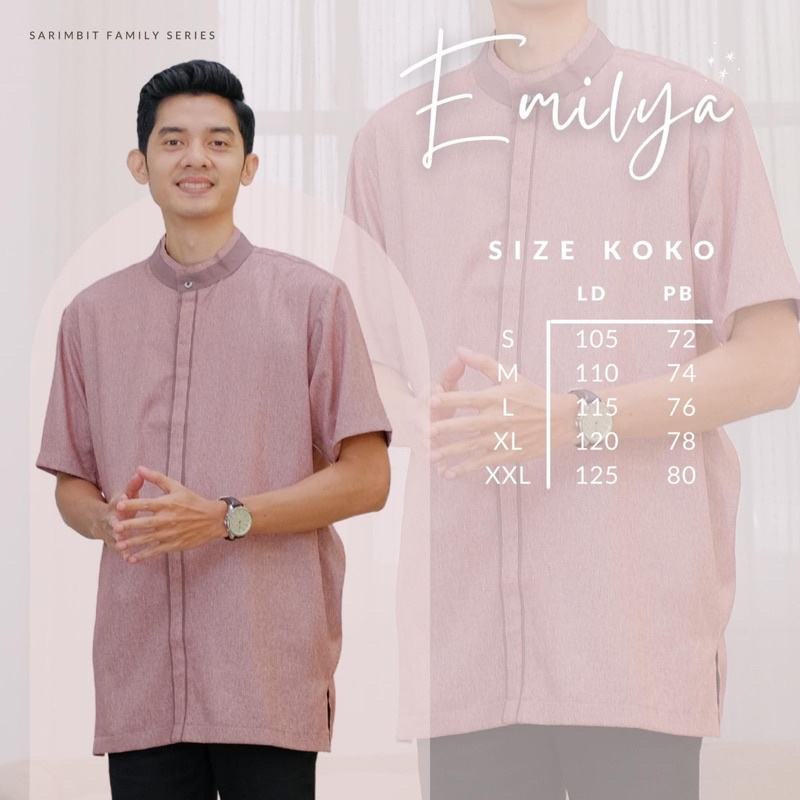 Koko Dewasa dan Koko Anak Sarimbit Emilya by Gerai Mika