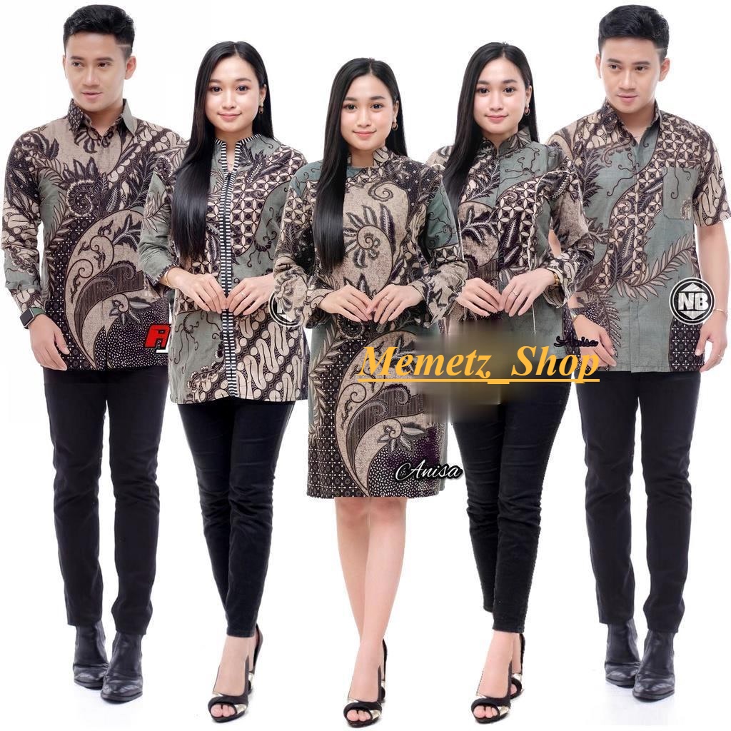 Maura Couple - Sania Ruffle Batik Couple Ori Ndoro Jowi Garansi Termurah Shopee - BATIK COUPLE MODERN