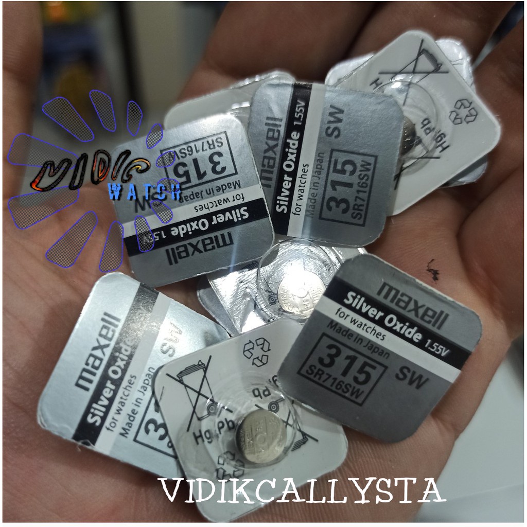 BATERAI JAM TANGAN MAXL 315 SR716SW SR 716 SW ORIGINAL SP BATRE BATREI BATERAI KANCING JAM TANGAN