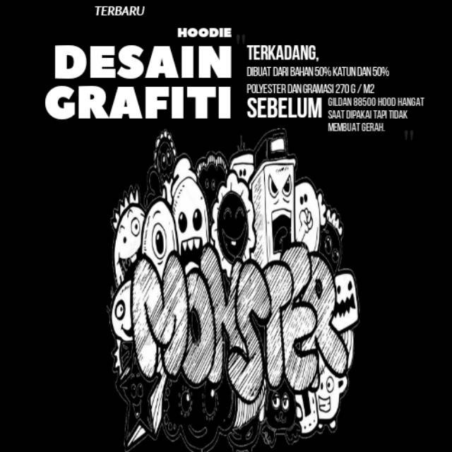 Hoodie desain grafiti