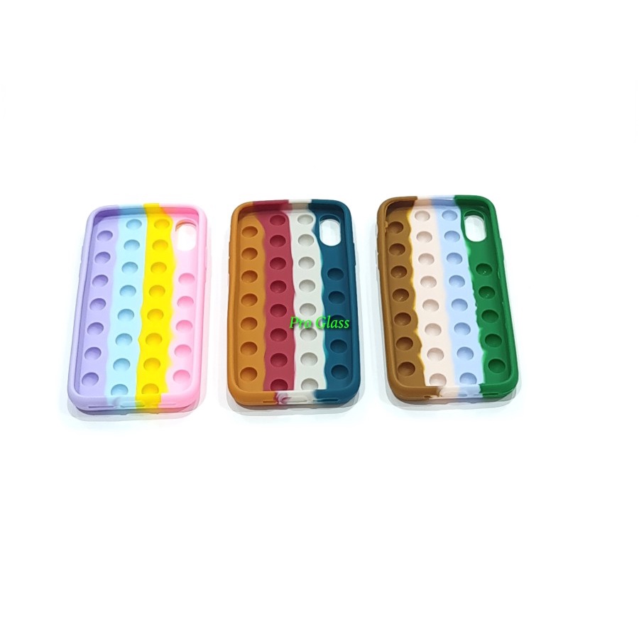 C126 Iphone X / XS / XR / XS MAX POP IT Soft Silicone Fidget Toy Case