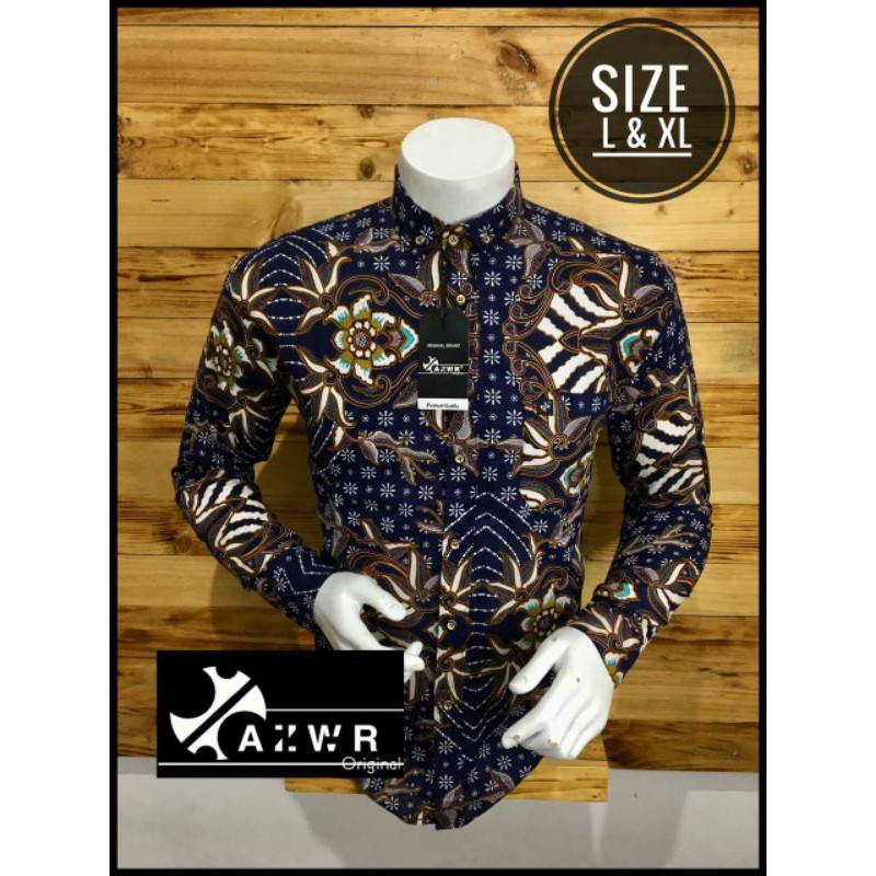 kemeja batik azwr original