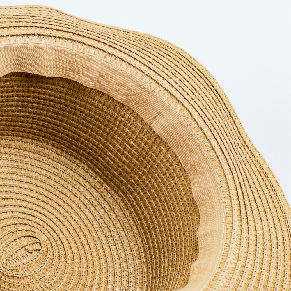 Topi Pantai Panama Summer Sun Beach Straw Hat - CW48