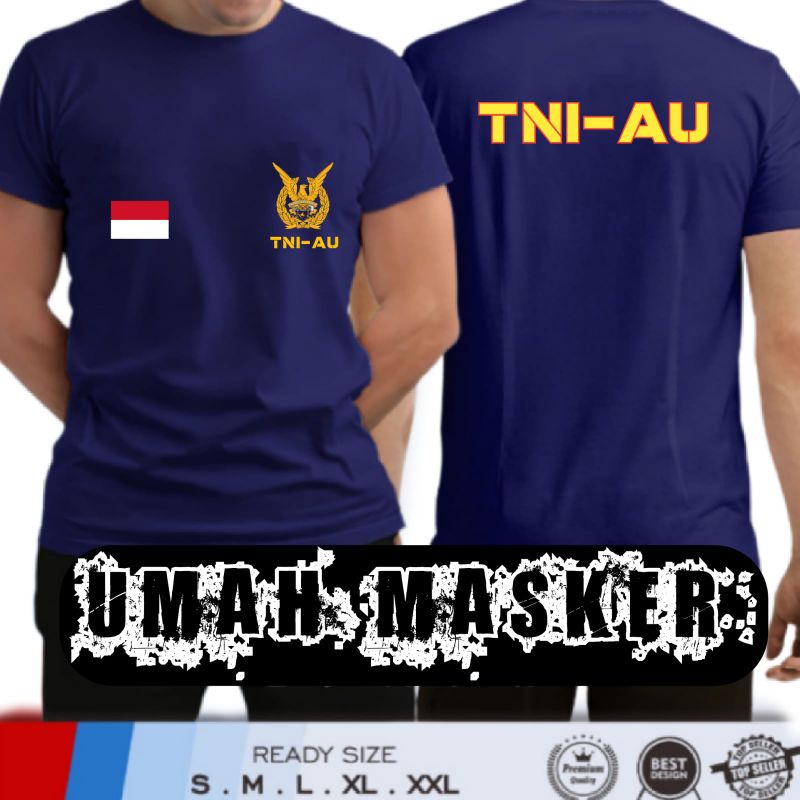 kaos TNI AU/kaos angkatan udara/kaos distro