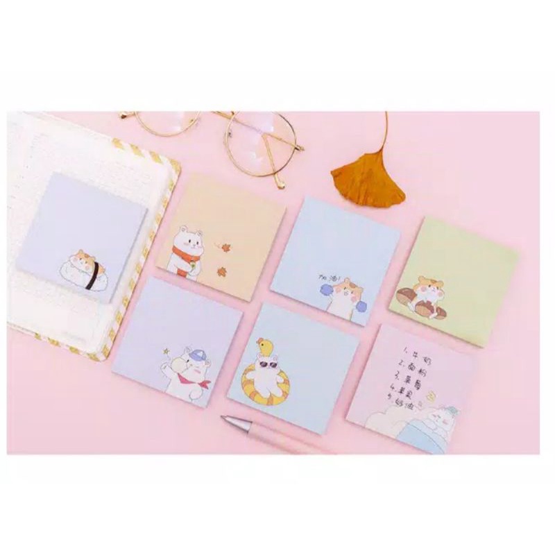 

sticky note hamster series cute bear