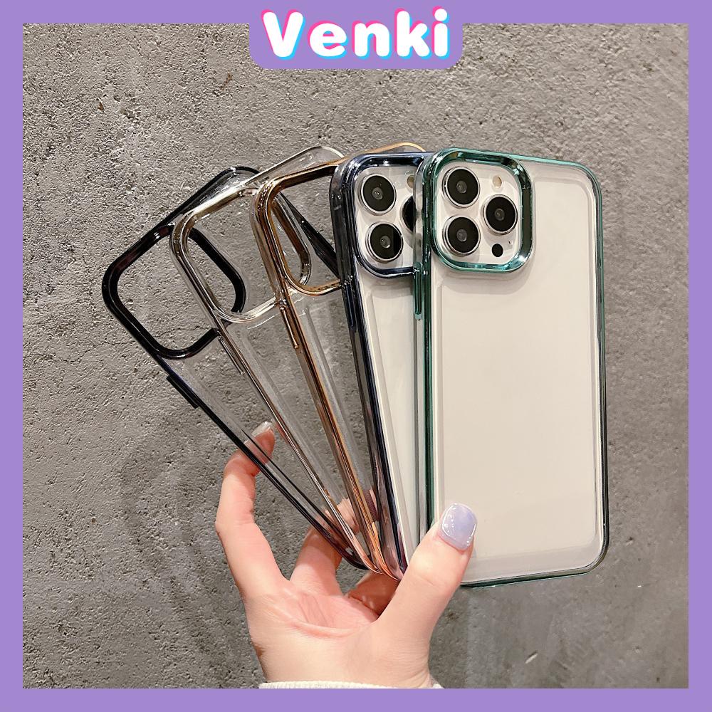 iPhone Case Luxury Metal Plating TPU Soft Case Clear Case Space Case Shockproof Protection Camera Compatible For iPhone 14 Pro Max 14 Plus 13 Pro Max 12 Pro Max 11 XR 7Plus