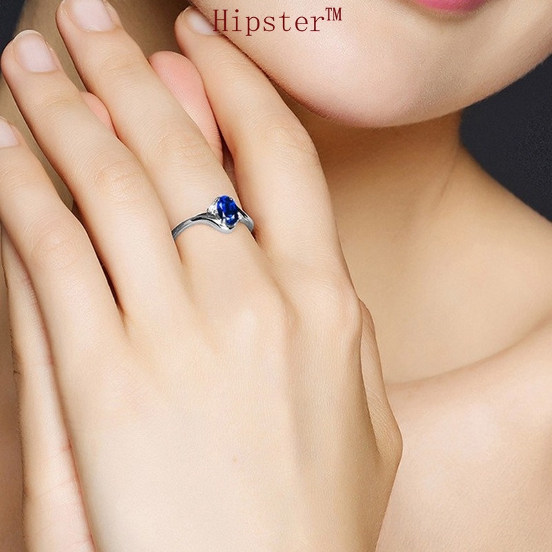 European and American New Fashion Inlaid Colored Gemstone Adjustable Ring