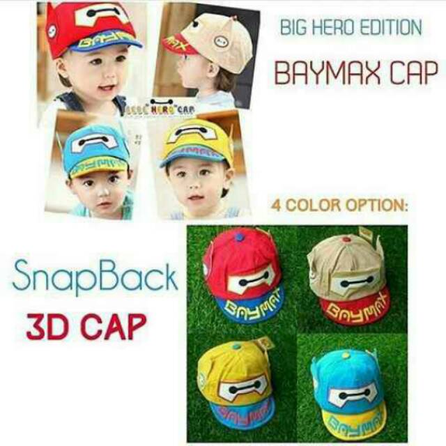 Baymax cap/topi baymax/topi bayi