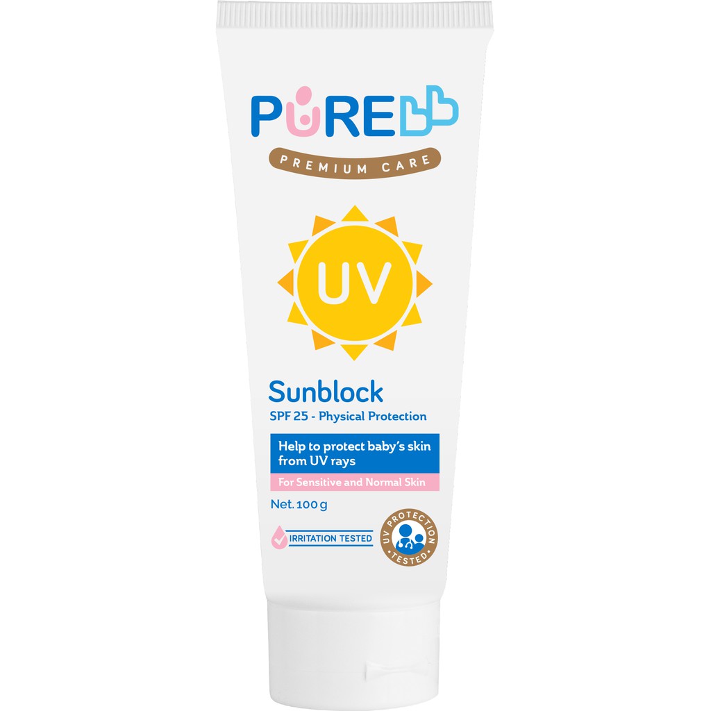 Pure Baby Sunblock Bayi SPF25 [100gr]