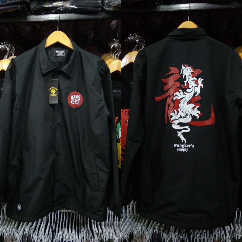 JAKET COACH BAHAN TASLAN