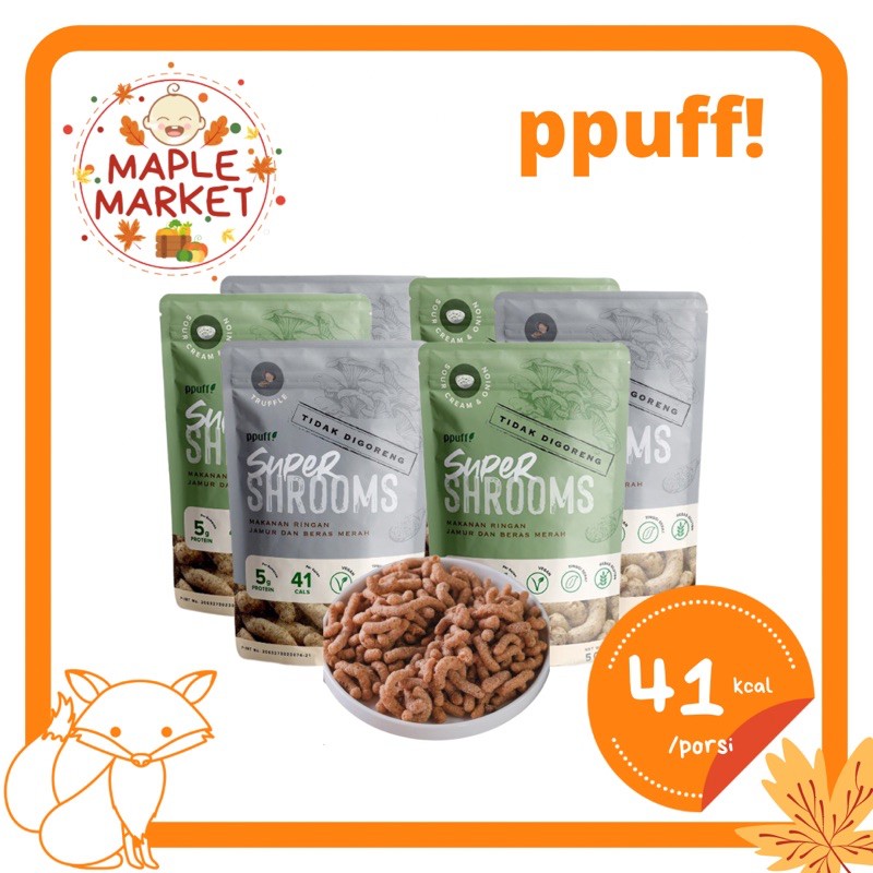 

Ppuff! Supershrooms! || Snack diet rendah kalori
