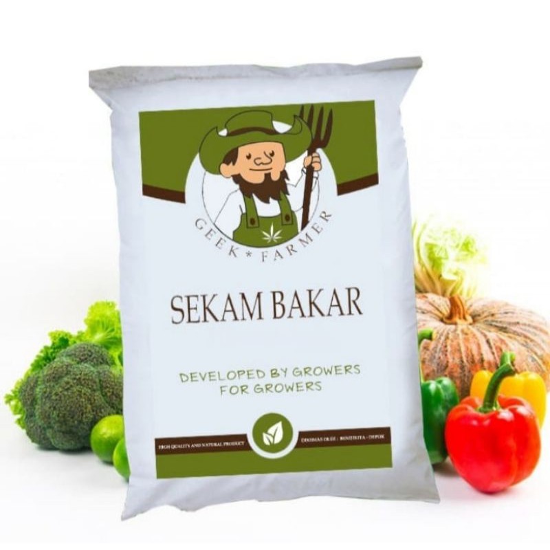 Media Tanam Sekam Bakar Premium - Geek Farmer