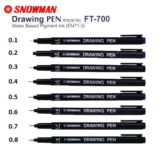 DRAWING PEN SNOWMAN FT-700