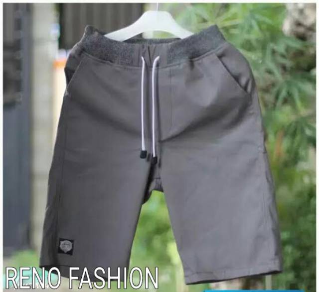 (BIG SIZE) Celana Chino Pendek Pria Mick pinggang karet Rip katun