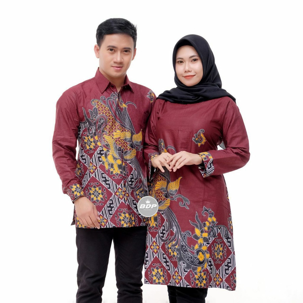 Flash Sale Maura Couple - Sania Ruffle Batik Couple Ori Ndoro Jowi Garansi Termurah Shopee - Batik Modern Solo AVbZN0S5Dg97A