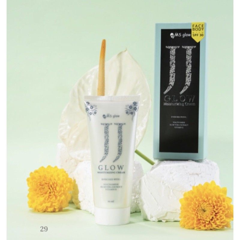 JJ GLOW MS GLOW BEAUTY SKINCARE CEWEK PERAWATAN WAJAH WANITA SUNSCREEN SPF 30++ AMAN DARI UVA UVB