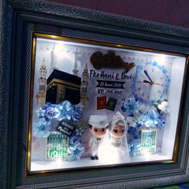 Mahar lampu led/mahar pernikahan/mahar seserahan/mahar unik/mahar boneka pengantin/mahar pengantin