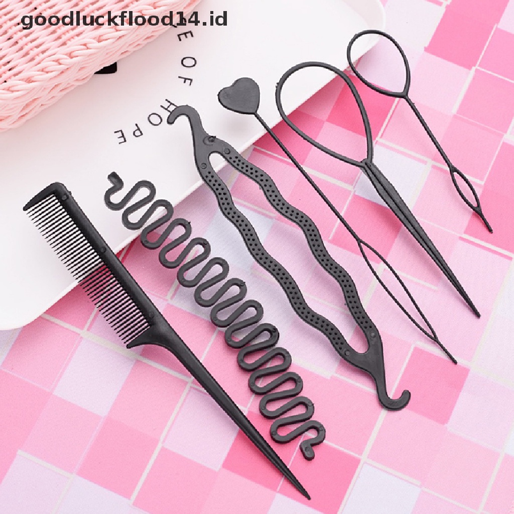 [OOID] 6Pcs/Set Children Curler Hair Braid Maintenance Spiral Twist Hair Styling Tools ID