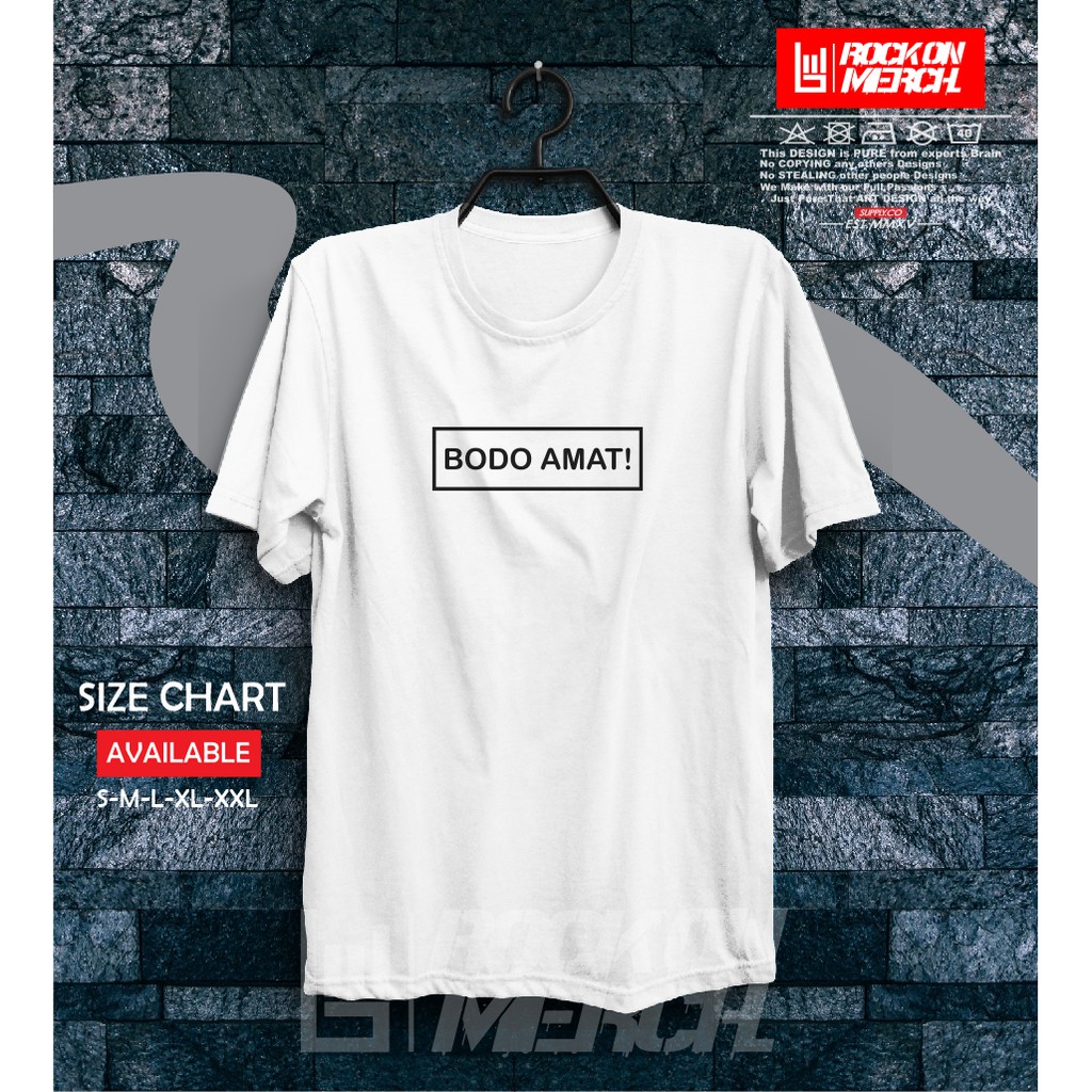 Kaos Baju Kata Kata Bodo Amat Kaos Distro Kata Kata Lucu Rock On