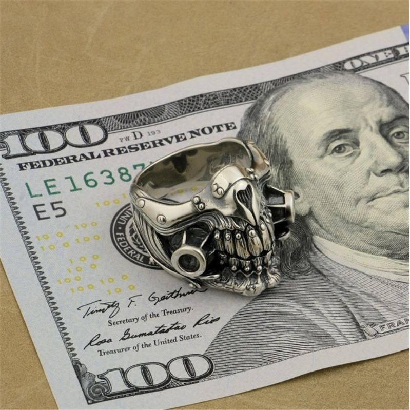 Cincin Topeng Mad Max/Fashion Vintage Hip Hop Punk Rock Mad Max/Sterling Silver Mad Max 
