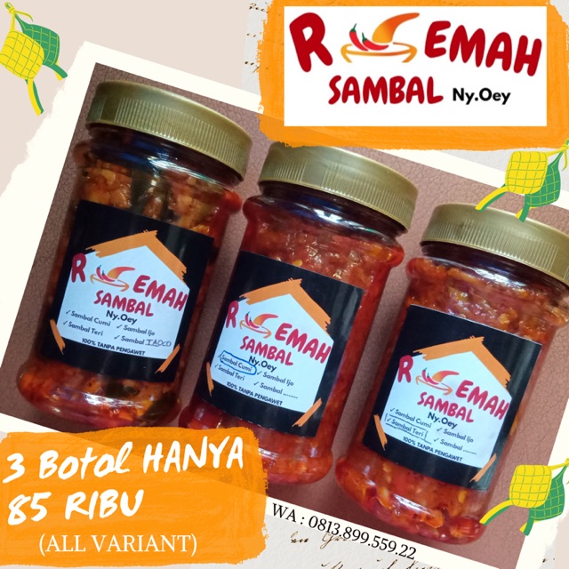 

Sambal Cumi Teri Dijamin Enak & Fresh (Isi 3)