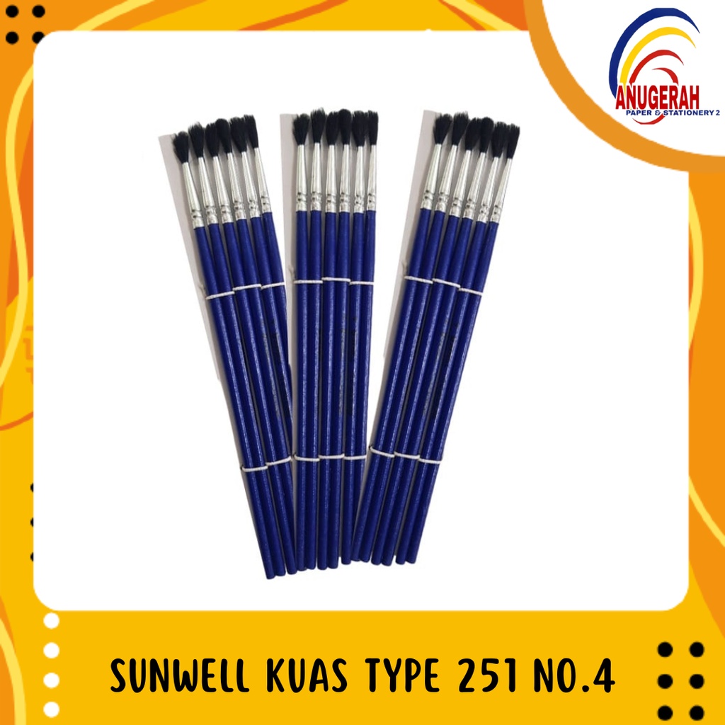 

SUNWELL KUAS LUKIS TYPE 251 NO.4 (PCS)