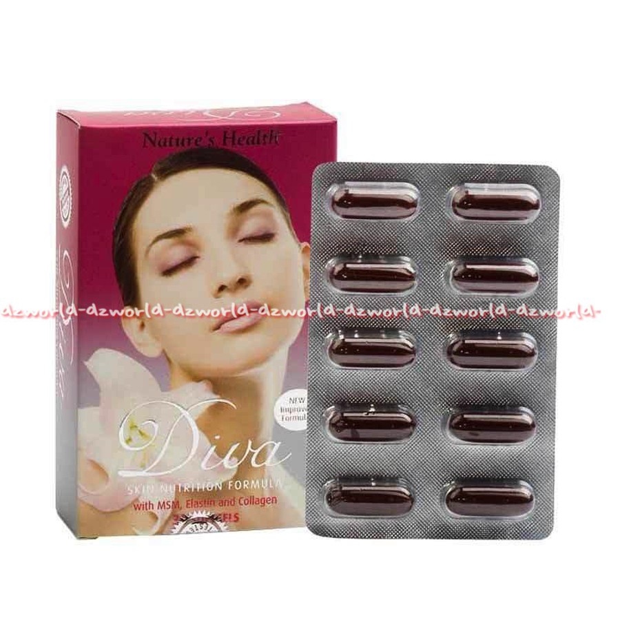 Nature's Health Diva ll Suplemen Whitening And Anti Aging 30 Soft Gel