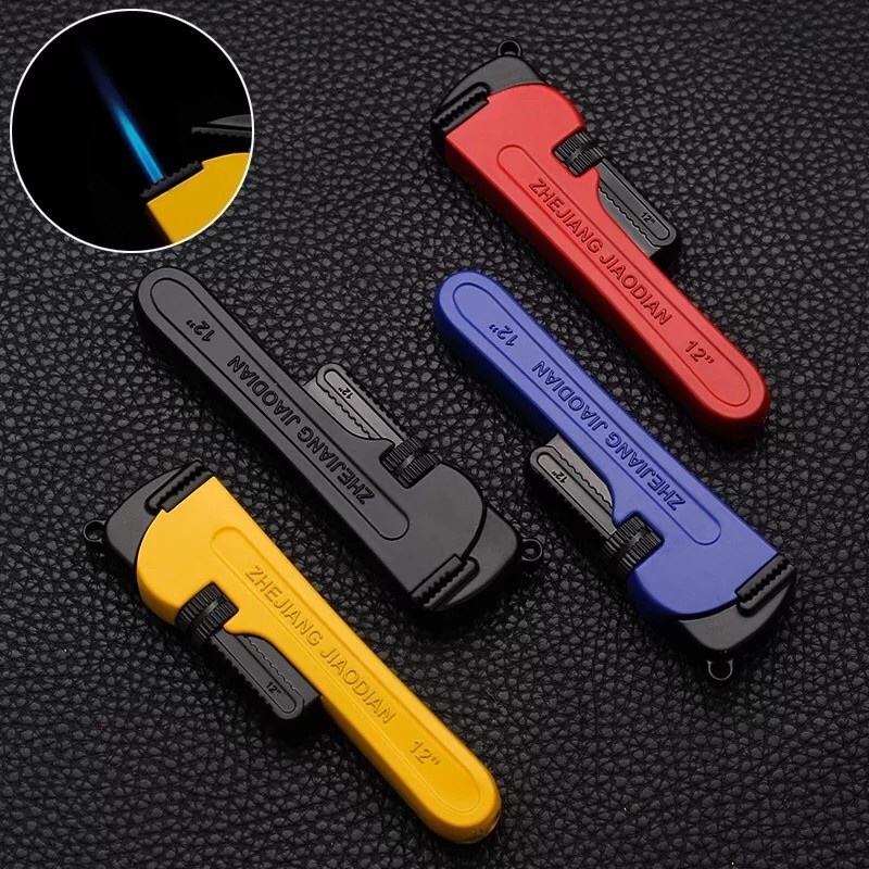 KOREK API PEMANTIK API BARA JET LAS WINDPROOF GAS TORCH LIGHTER DESAIN MINIATUR KUNCI INGGRIS BR19