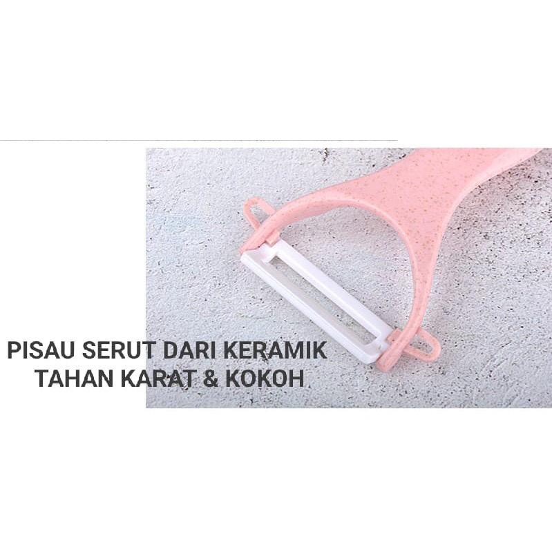 COD Pisau Set Stainless dilapis anti lengket 1 Set isi 6 Warna