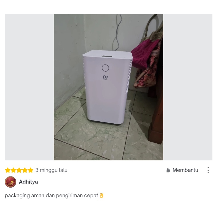 Notale Seco Smart Dehumidifier 12L hari with Wifi Serap Kelembapan